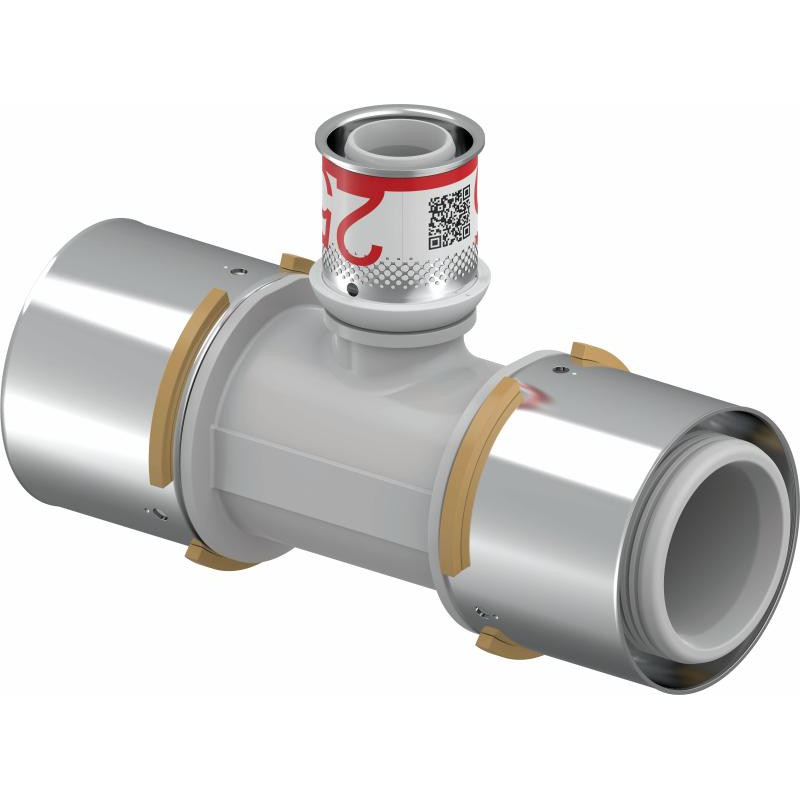 Трійник Uponor S-Press PLUS  редукційний латунний 50-25-50