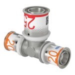 Прес-фітинги Uponor S-Press PLUS Трійник редукційний PPSU 20-25-20