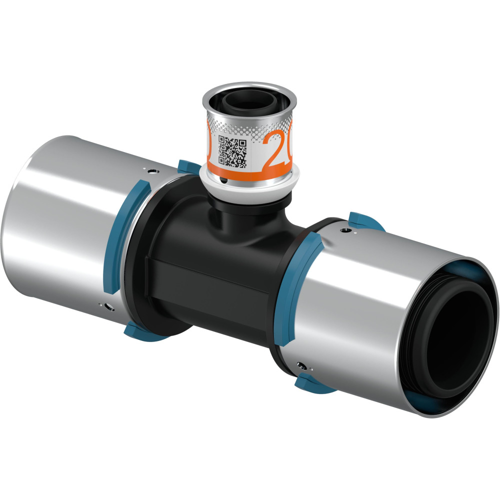 Прес-фітинги Uponor S-Press PLUS Трійник редукційний PPSU 40-20-40