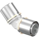 Коліно Uponor S-Press PLUS 45° латунне 40-40
