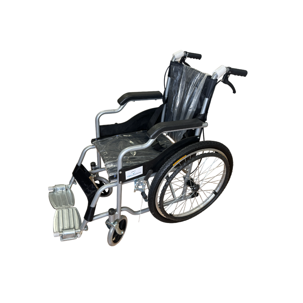 Инвалидное кресло механическое узкое, с ручными тормозами складное VRM-011 Инвалидное кресло механическое узкое, с ручными тормозами складное VRM-011