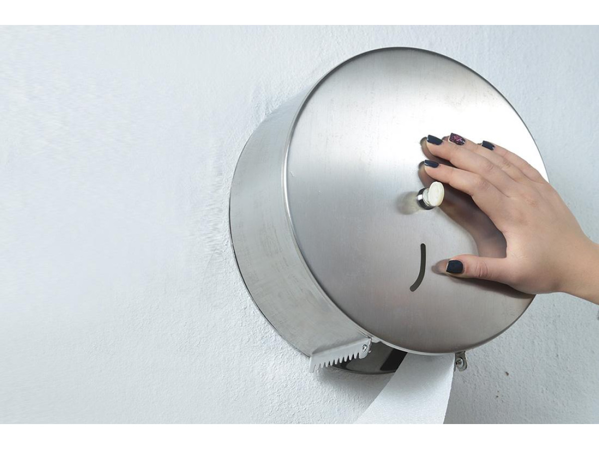 Диспенсер для туалетного паперу: пластик або нержавіюча сталь