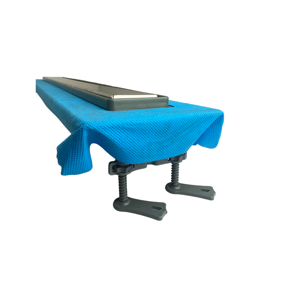 Душевой канал вертикальный выходом на 50мм трубу с горизонтальним фланцем, решетка "Под Плитку" 60 см, Душевой трап с двойным гидрозатвором Душевой канал вертикальный выходом на 50мм трубу с горизонтальним фланцем, решетка "Под Плитку" 60 см, Душевой трап с двойным гидрозатвором