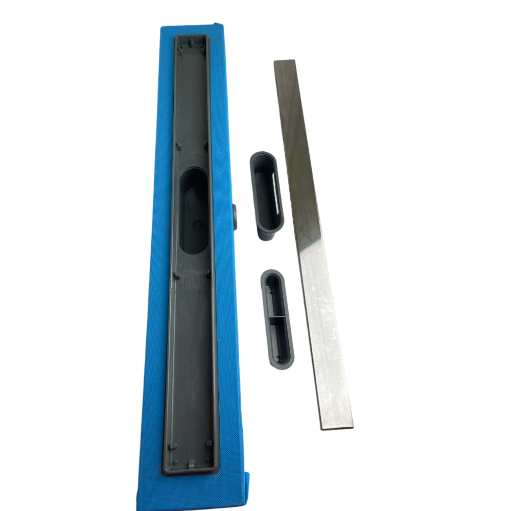 Душовий канал з горизонт. фланцем, решітка "Під Плитку" 60 см, Душовий трап з подвійним гідрозатвором Душовий канал з горизонт. фланцем, решітка "Під Плитку" 60 см, Душовий трап з подвійним гідрозатвором