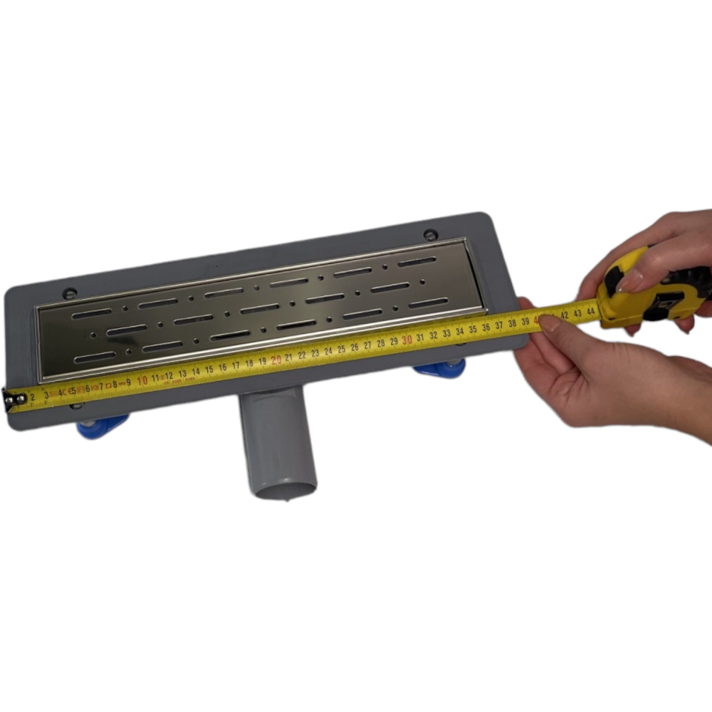 Сливной трап для душа с горизонтальным выходом, 33 см, Душевой канал с сухим затвором, поворотным сифоном Сливной трап для душа с горизонтальным выходом, 33 см, Душевой канал с сухим затвором, поворотным сифоном