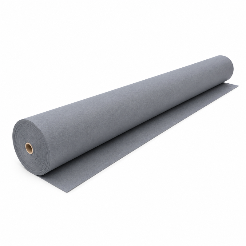 Геотекстиль термообработанный Fibertex F-10 (80 г/м.кв.), шир. 5м для распределения и армирования слоев грунта