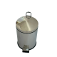 Відро для сміття побутове з педаллю на 12 літрів з нержавіючої сталі 35см, діаметр 25 см Відро для сміття побутове з педаллю на 12 літрів з нержавіючої сталі 35см, діаметр 25 см