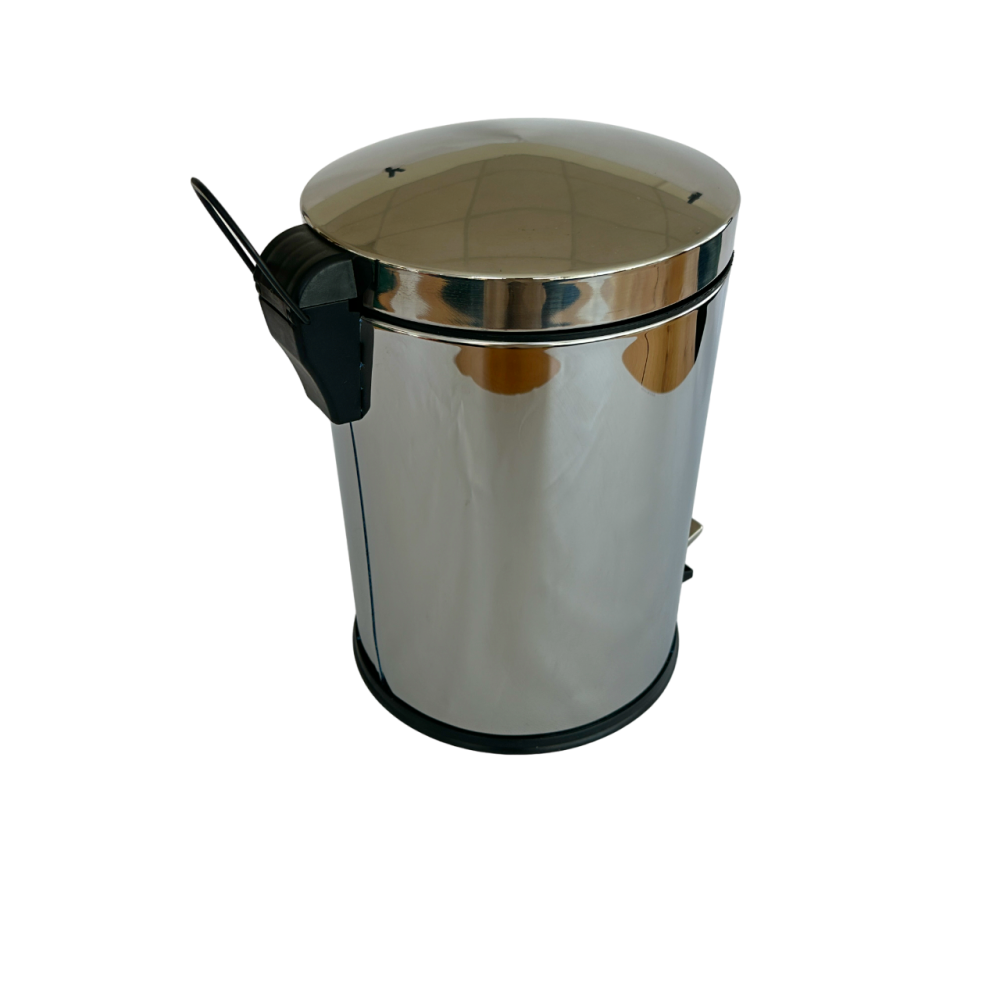 Відро для сміття побутове з педаллю на 12 літрів з нержавіючої сталі 35см, діаметр 25 см Відро для сміття побутове з педаллю на 12 літрів з нержавіючої сталі 35см, діаметр 25 см