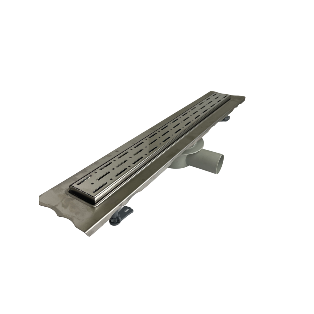 4043.360Shower channel 360 with Rain 60cm, horizontal siphon, stainless steel body