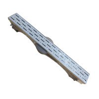 Душевой канал без фланца 60см решётка "дождь", Канализационный трап с двойным гидрозатвором