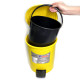 Контейнер для мусора с педалью 12л, пластик, желтый цвет