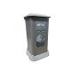 Контейнер для сортировки мусора (металл) на 70л, цвет серый, с крышкой