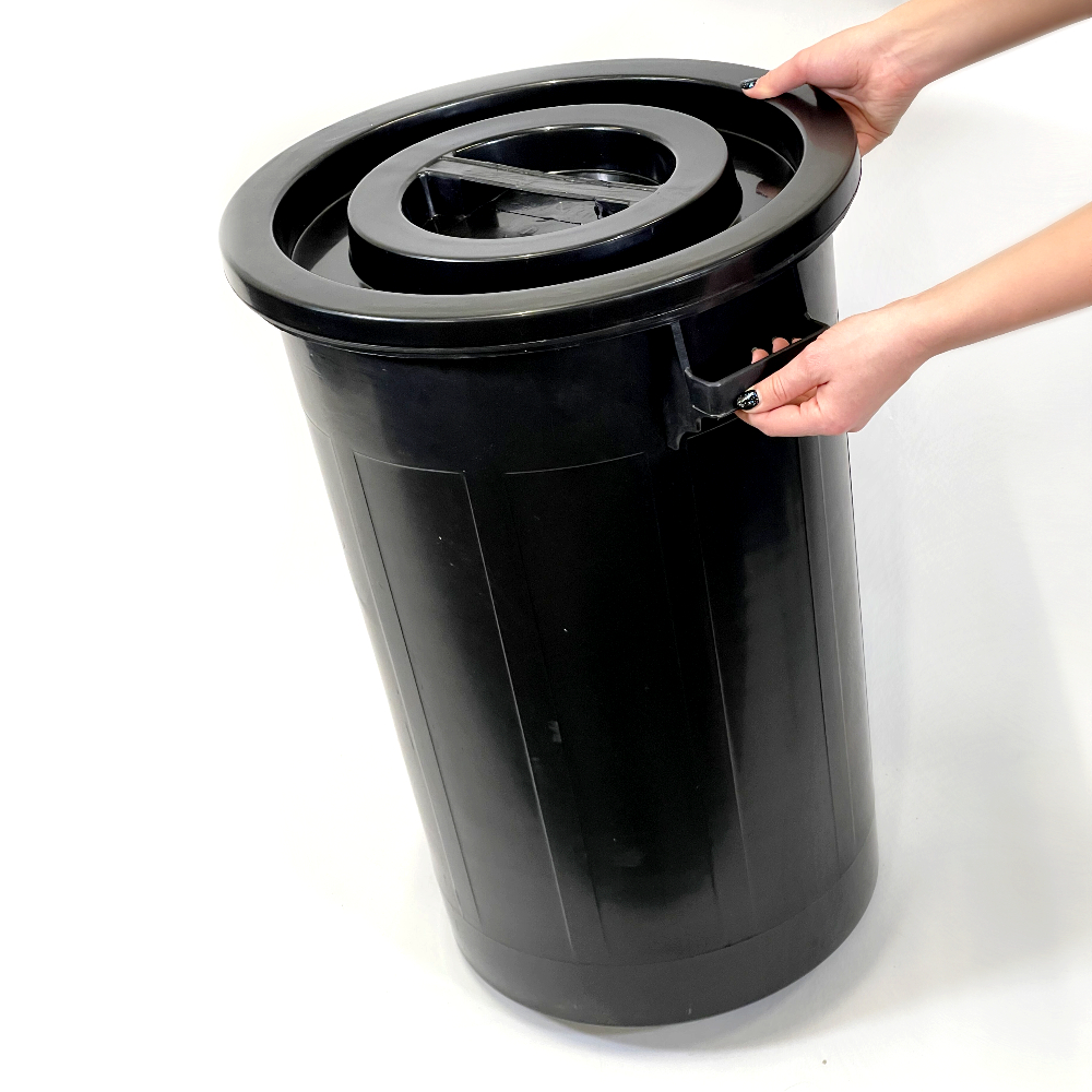 Мусорный контейнер промышленного типа/пластиковый контейнер на 90 л со съемной крышкой Мусорный контейнер промышленного типа/пластиковый контейнер на 90 л со съемной крышкой