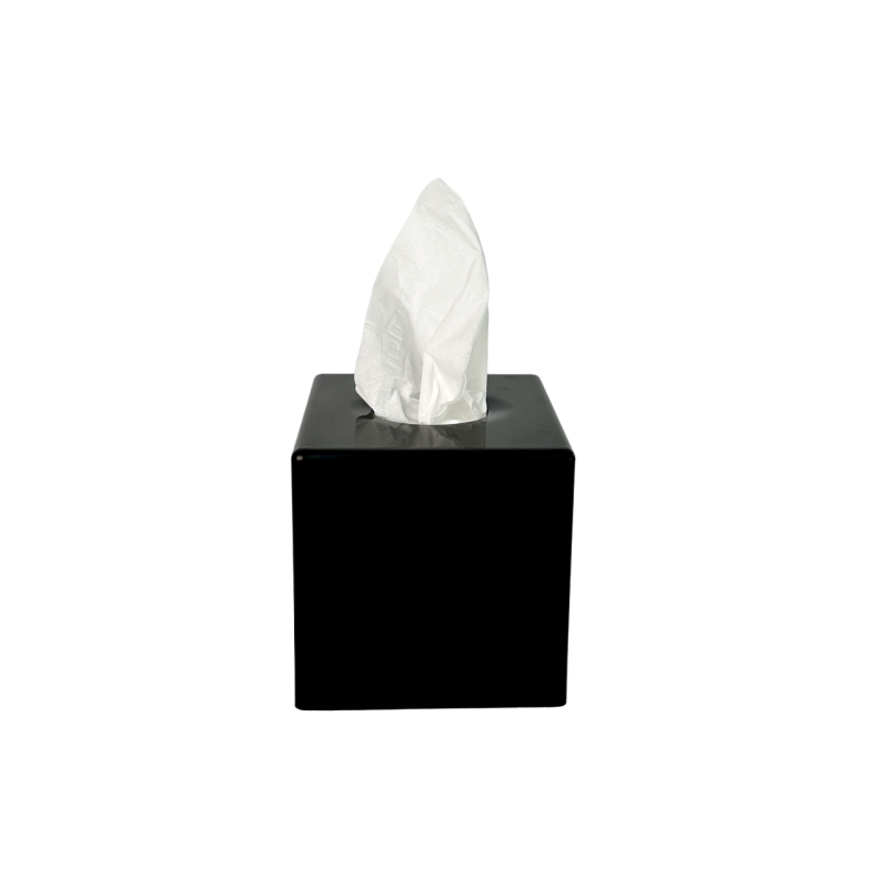 Контейнер для салфеток, органайзер для салфеток, салфетница, дозатор для салфеток 13х13см черный