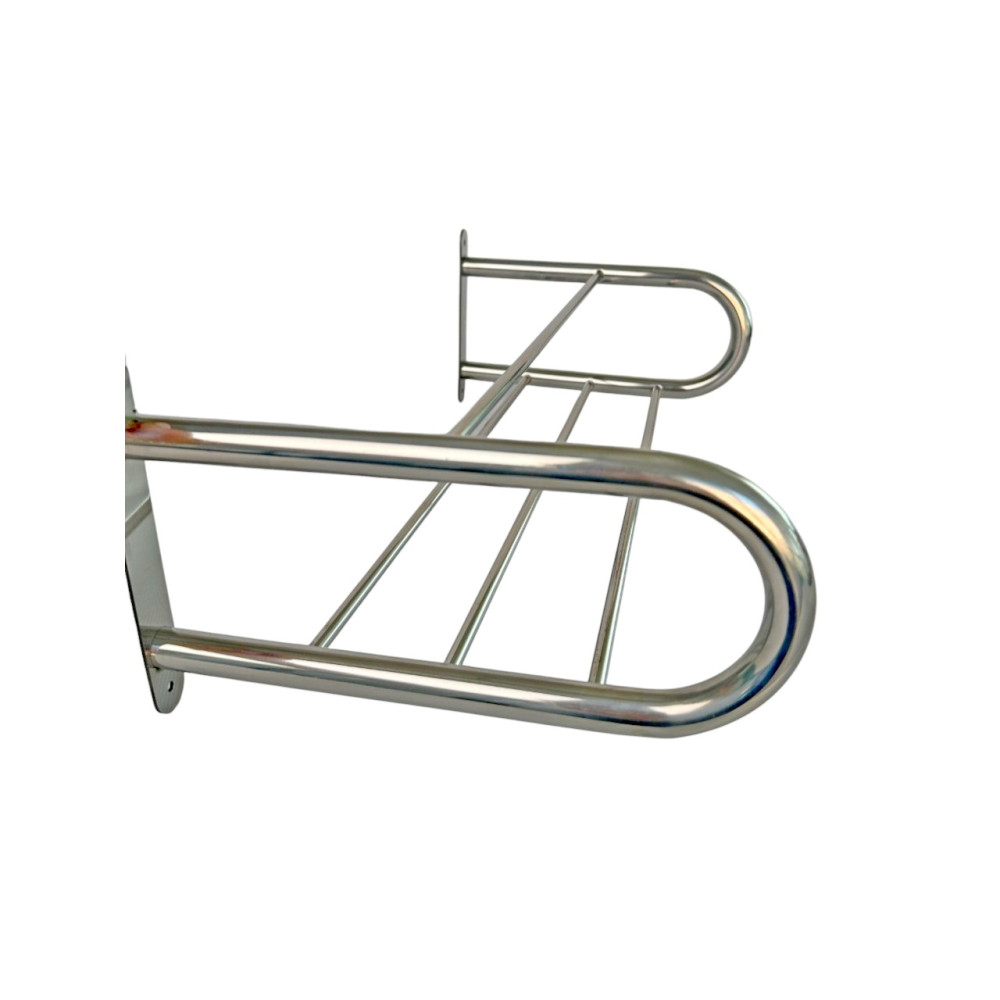 Держатель настенная полка-вешалка для полотенец из нержавеющей стали в ванную комнату Держатель настенная полка-вешалка для полотенец из нержавеющей стали в ванную комнату