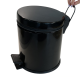 4501.2028 Мусорное ведро с педалью 5л, цвет черный, диаметр 20см