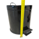 4501.2028 Мусорное ведро с педалью 5л, цвет черный, диаметр 20см