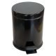 4501.2028 Мусорное ведро с педалью 5л, цвет черный, диаметр 20см