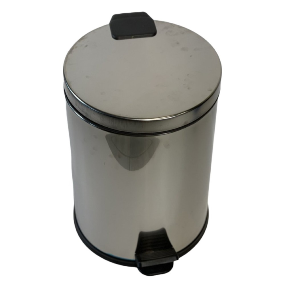 Мусорное ведро с педалью на 16 литров из нержавеющей стали Мусорное ведро с педалью на 16 литров из нержавеющей стали