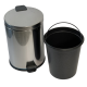 Мусорное ведро с педалью на 16 литров из нержавеющей стали Мусорное ведро с педалью на 16 литров из нержавеющей стали