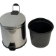 Сміттєве відро для дому з педаллю кругле з нержавіючої сталі 20 літрів Сміттєве відро для дому з педаллю кругле з нержавіючої сталі 20 літрів