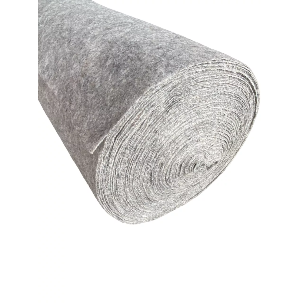 Геотекстиль термоскрепленный Santex Geo GREY 100 гр./м2, шир. 2м для защиты от сорняков, садовых и ландшафтных работ