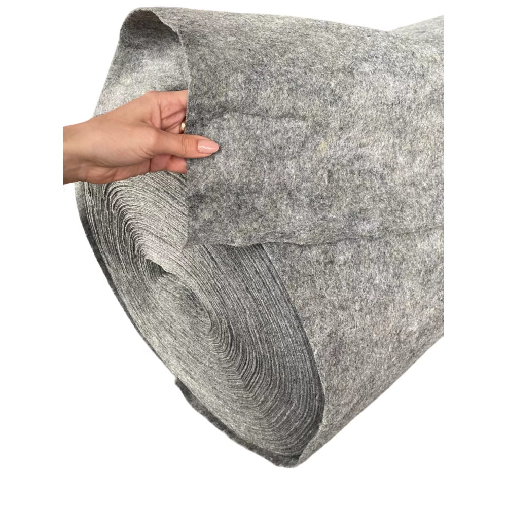 Геотекстиль термоскрепленный Santex Geo GREY 300 гр./м2, шир. 2,0 для строительства дорог, фортификационных сооружений, кровельных работ