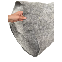 Геотекстиль термоскрепленный Santex Geo GREY 300 гр./м2, шир. 2,0 для строительства дорог, фортификационных сооружений, кровельных работ