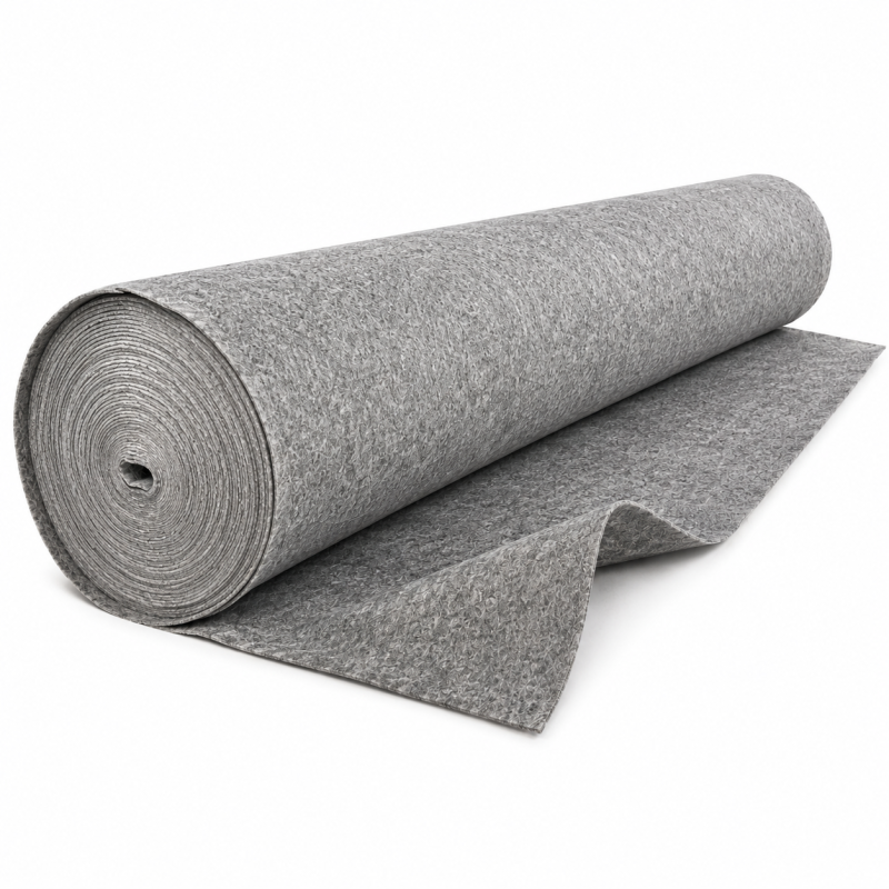 Геотекстиль термоскрепленный Santex Geo GREY 300 гр./м2, шир. 3,0 м для строительства дорог, подъездных путей, укрепления и защиты