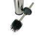 Йоржик для унітазу Делюкс, нержавіюча сталь та силіконова щітка