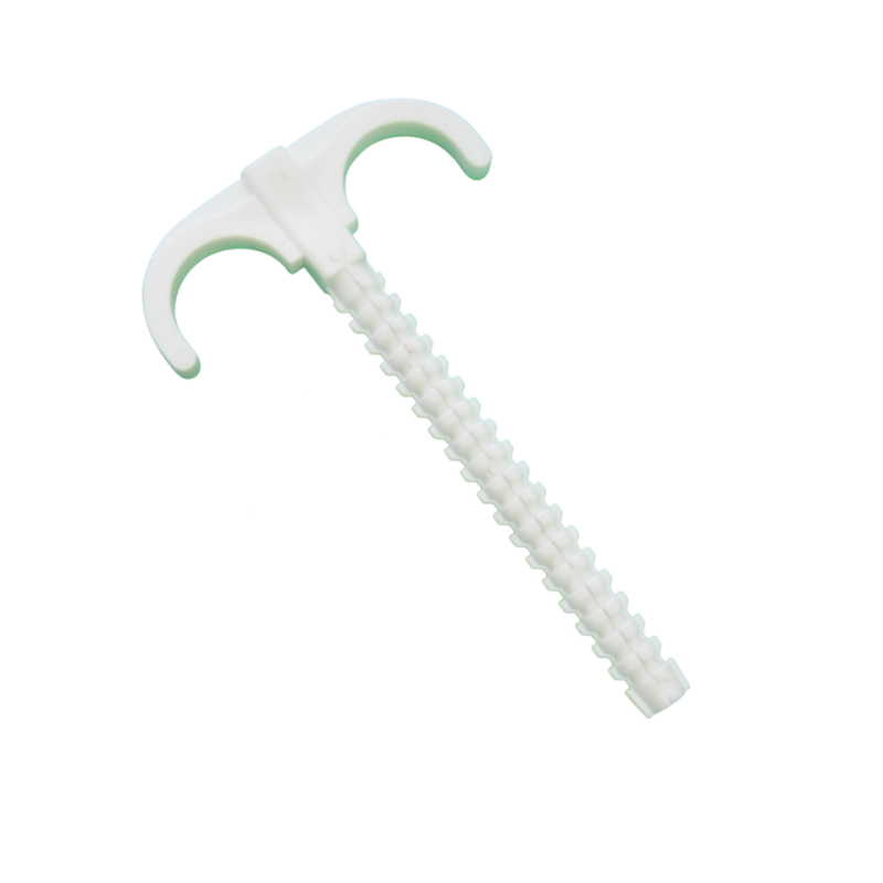 Дюбель-крюк подвійний білий (100шт.)