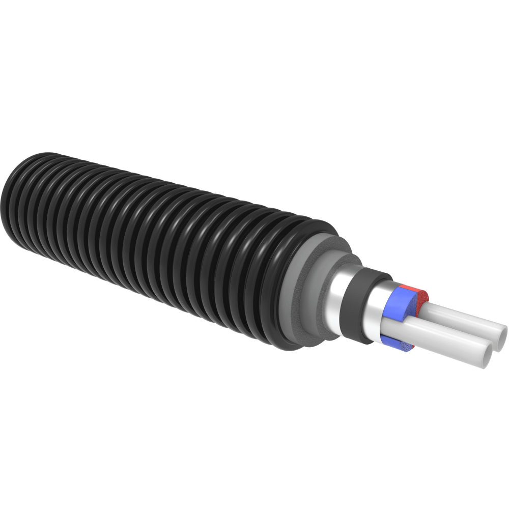 Труба Uponor Ecoflex VIP Thermo в бухте 6 бар Twin 2x32x2,9/140