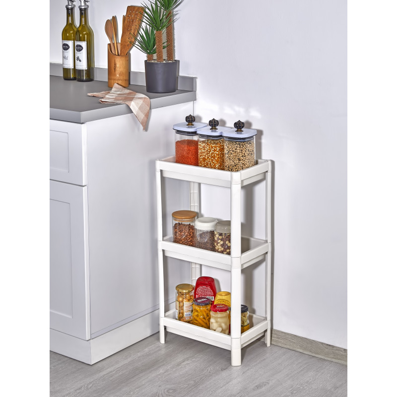 Полочка-органайзер на три яруса белая DP-103