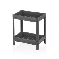 Полочка-органайзер на два яруса черная DP-104