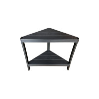 Полочка-органайзер угловая на 2 яруса черная DP-142