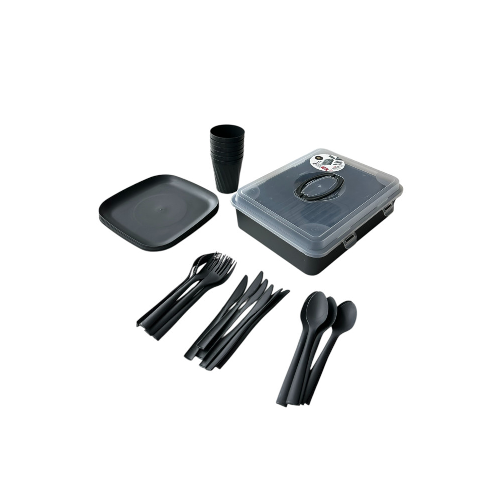 Набор посуды для пикника на 6 персон (32 предмета) DP-22/1 Набор посуды для пикника на 6 персон (32 предмета) DP-22/1