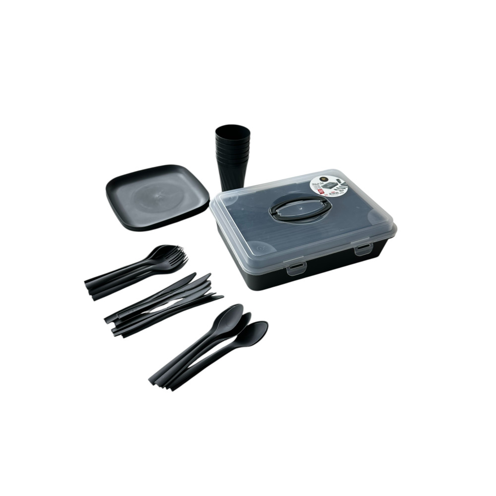 Набор посуды для пикника на 6 персон (32 предмета) DP-22/1 Набор посуды для пикника на 6 персон (32 предмета) DP-22/1