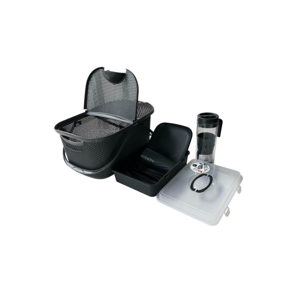 Набор посуды для пикника с корзиной на 6 персон (36 предметов) DP-76 Набор посуды для пикника с корзиной на 6 персон (36 предметов) DP-76