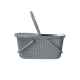 Корзина для пикника с ручками светло серая DP-75