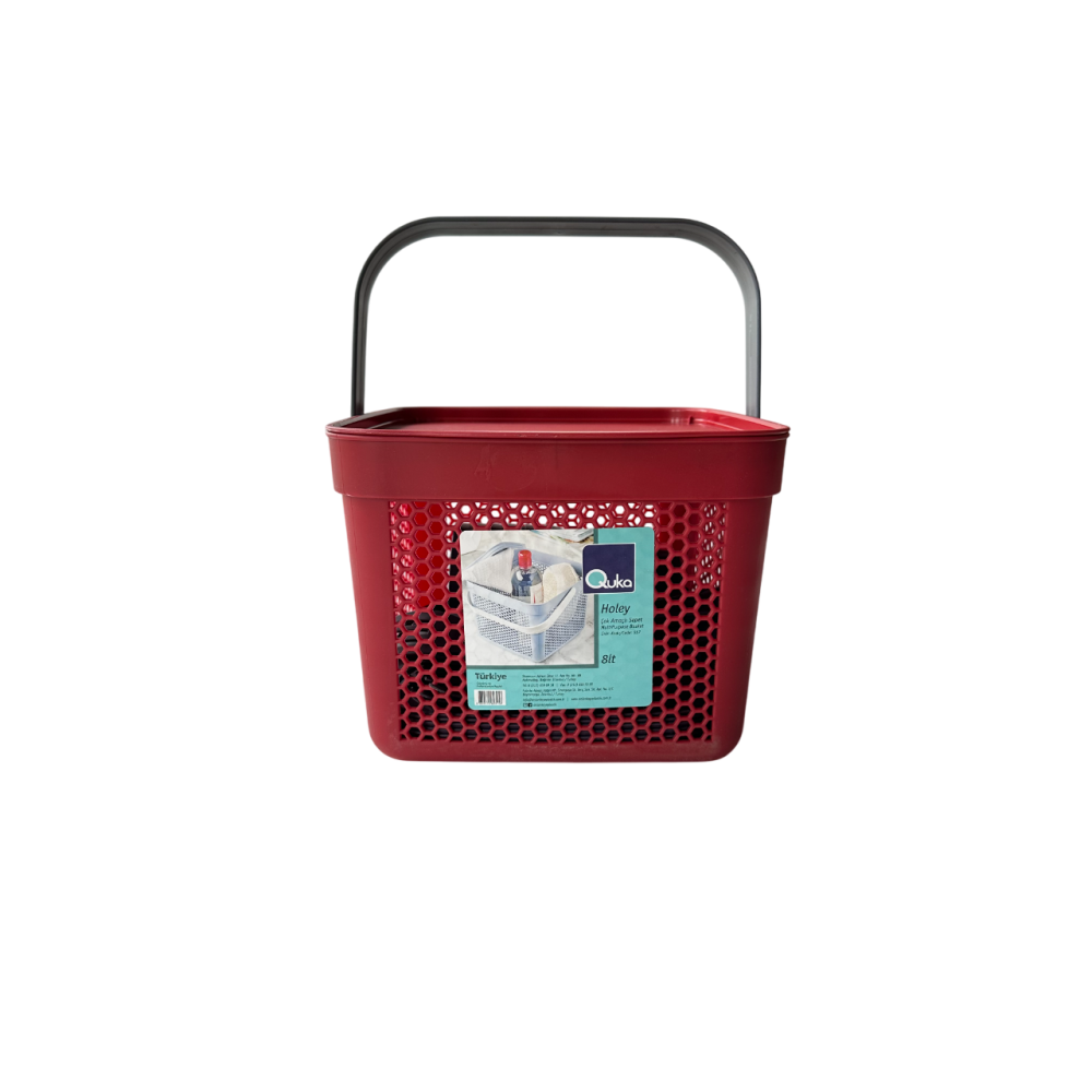 Набір посуду для пікніка з корзиною 8л на 6 персон (32 предмети) червоний Набір посуду для пікніка з корзиною 8л на 6 персон (32 предмети) червоний