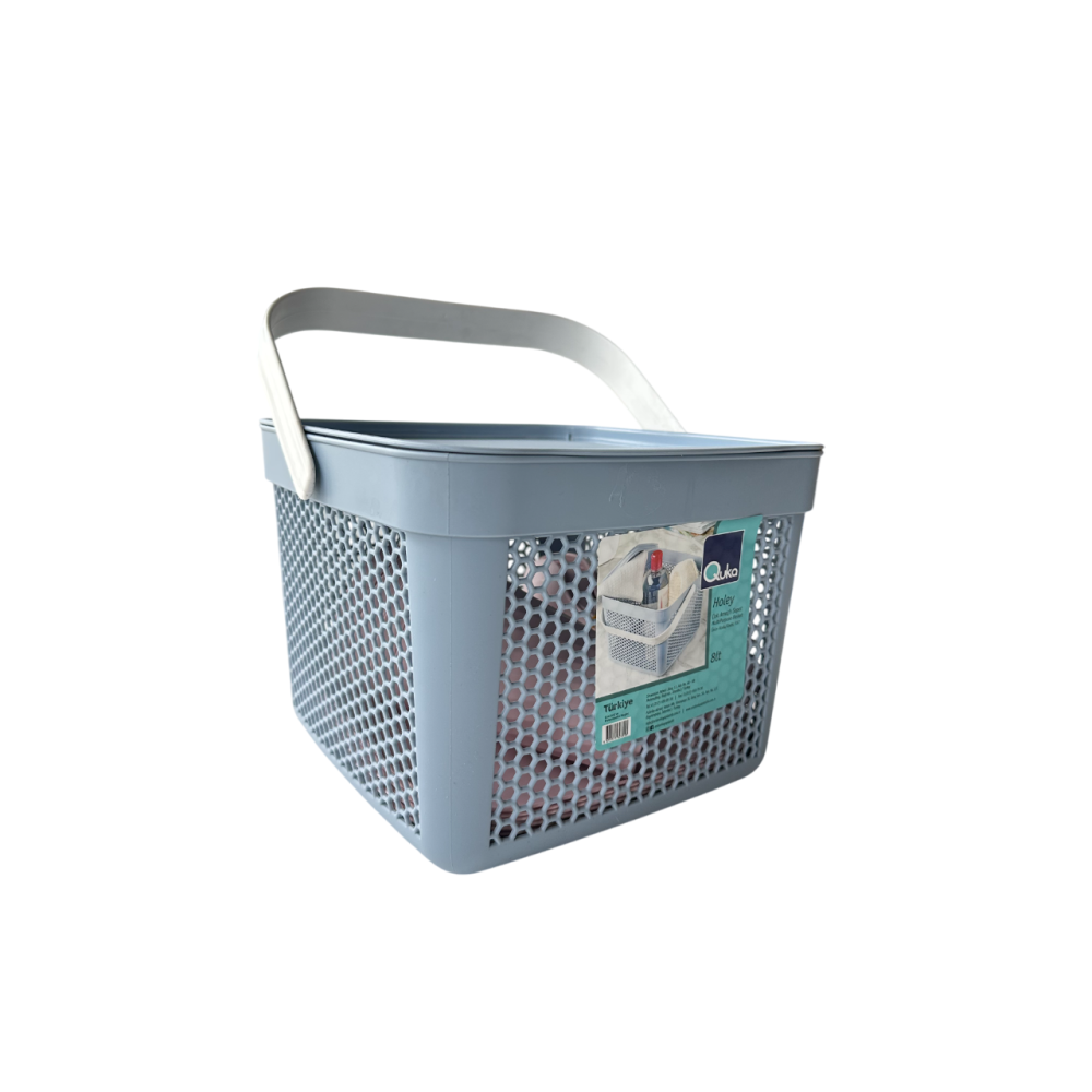 Набор посуды для пикника с корзиной 8л на 6 персон (32 предмета) голубой DP-77 Набор посуды для пикника с корзиной 8л на 6 персон (32 предмета) голубой DP-77