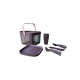 Набор посуды для пикника с корзиной 8л на 6 персон (32 предмета) фиолетовый DP-77 Набор посуды для пикника с корзиной 8л на 6 персон (32 предмета) фиолетовый DP-77
