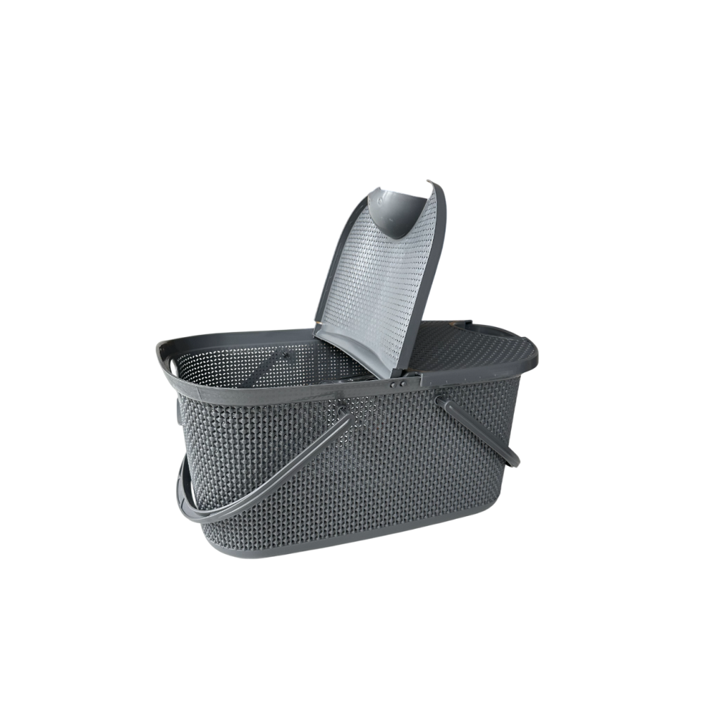 Корзина для пикника с ручками темно-серая DP-75 Корзина для пикника с ручками темно-серая DP-75
