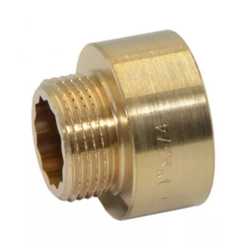 Переходник латунный Ø3/4″ M х 1″F НВ FP Pattaroni