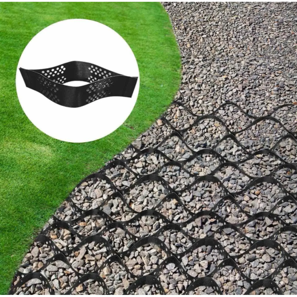 Георешетка объемная УГС-20, перфорированная, высота -15см, чар.16х16см Георешетка объемная УГС-20, перфорированная, высота -15см, чар.16х16см