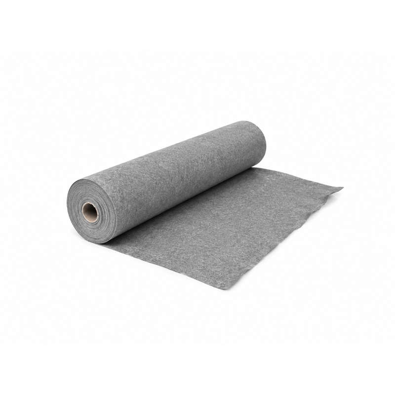 Геотекстиль термообработанный Fibertex F-20 Mini (100 г/м.кв.) 1х25 м для обустройства садовых дорожек, укладки под тротуарную плитку и выполнения ландшафтных работ