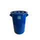 Сміттєвий бак промислового типу з круглою кришкою на 90л, пластик. колір синій Сміттєвий бак промислового типу з круглою кришкою на 90л, пластик. колір синій