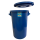 Сміттєвий бак промислового типу з круглою кришкою на 90л, пластик. колір синій Сміттєвий бак промислового типу з круглою кришкою на 90л, пластик. колір синій