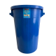 Сміттєвий бак промислового типу з круглою кришкою на 90л, пластик. колір синій Сміттєвий бак промислового типу з круглою кришкою на 90л, пластик. колір синій