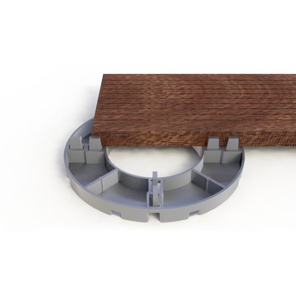 Опора фиксированная для создания фальшпола 7мм, нерегулируемая опора 7мм Опора фиксированная для создания фальшпола 7мм, нерегулируемая опора 7мм